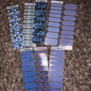 Jamberry half sheets (8) - blues